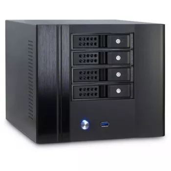 PC-kotelo Inter-Tech SC-4004 Small Form Factor musta