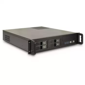 Palvelinrack Inter-Tech 2U-2504 musta 480x527x89mm 60mm tuuletin