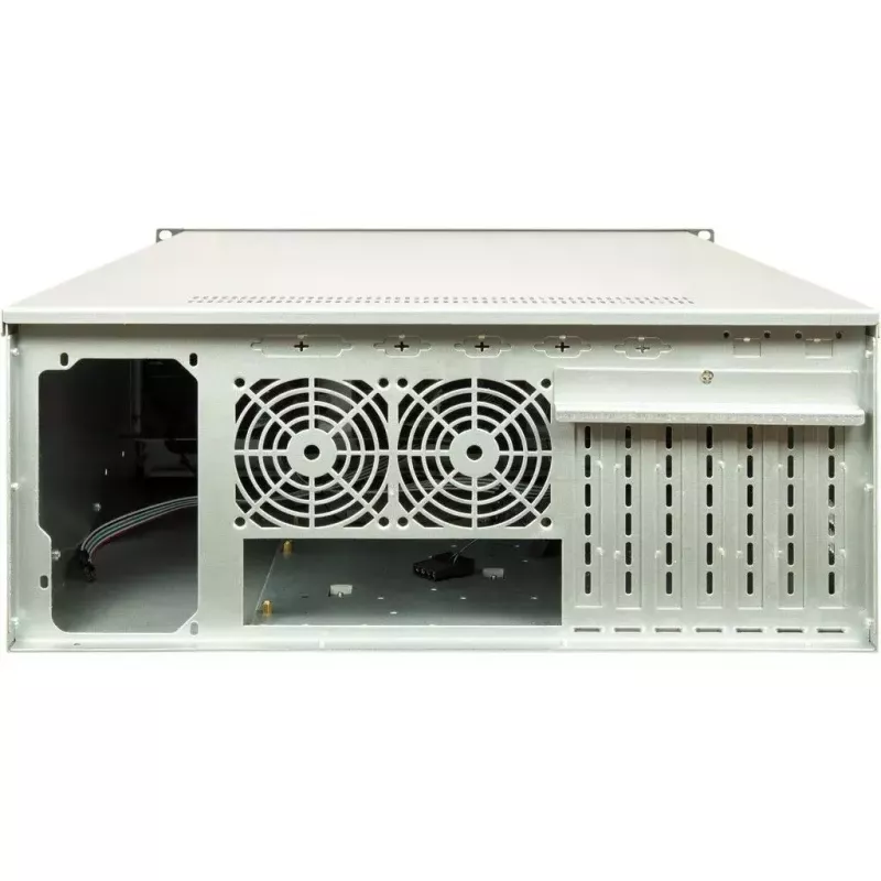 Tietokonekotelo Inter-Tech 4F28 rack musta, hopea