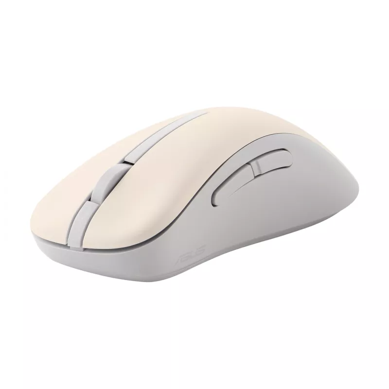 ASUS Marshmallow MD102 langaton toimistohiiri, RF + Bluetooth, optinen, 1600 DPI, oikeakätisille, beige