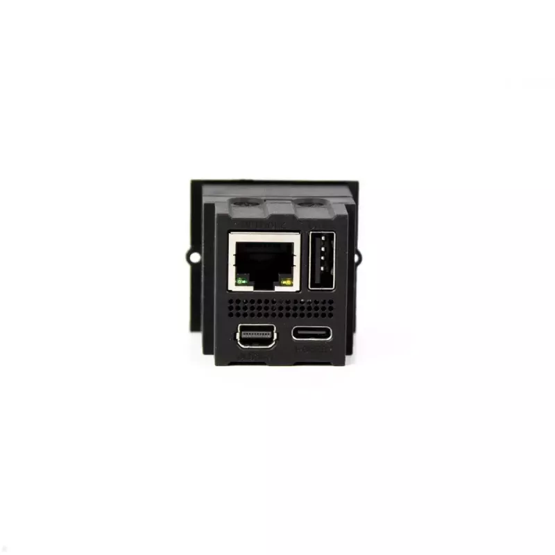 Bachmann 917.229 CM porttitoistinmoduuli, USB-C PD 100 W, 2x USB-A, Mini DisplayPort, RJ45