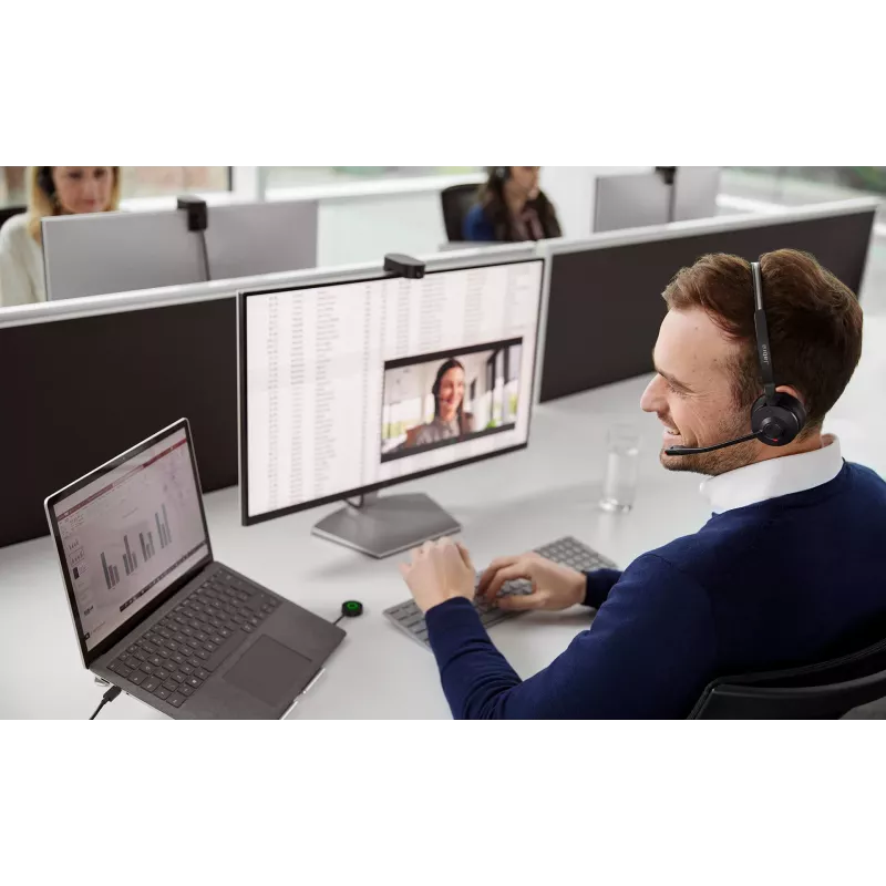 Jabra Engage 55 MS Stereo kuulokemikrofoni langaton panta toimisto/callcenter USB Type-A musta