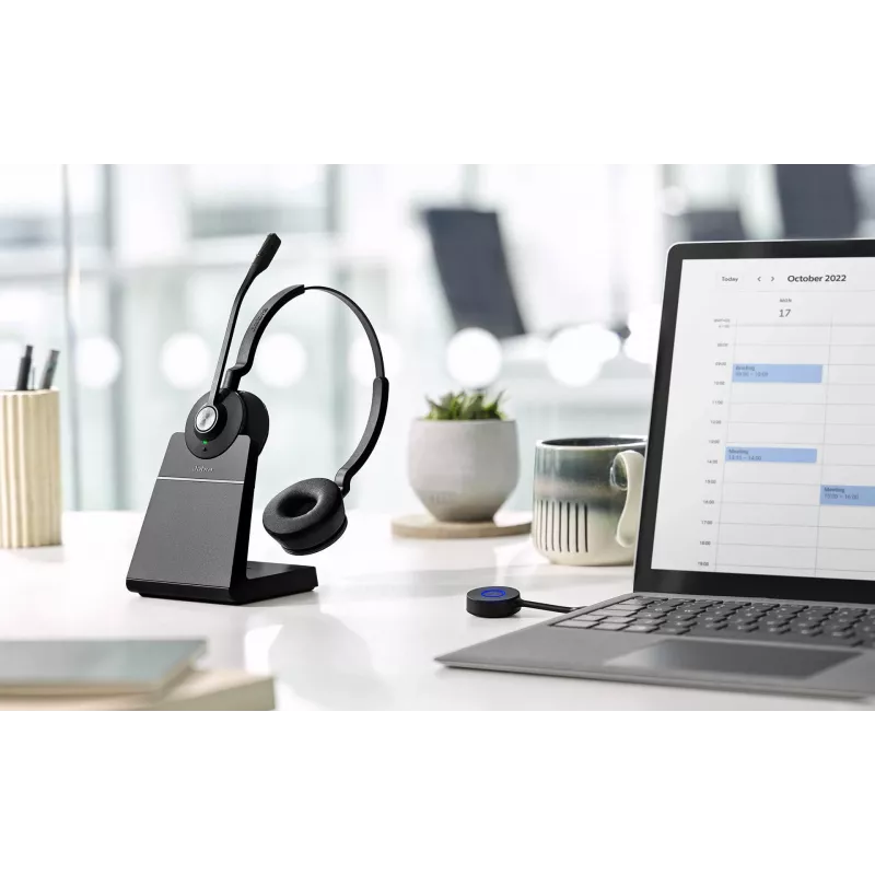 Jabra Engage 55 MS Stereo kuulokemikrofoni langaton panta toimisto/callcenter USB Type-A musta