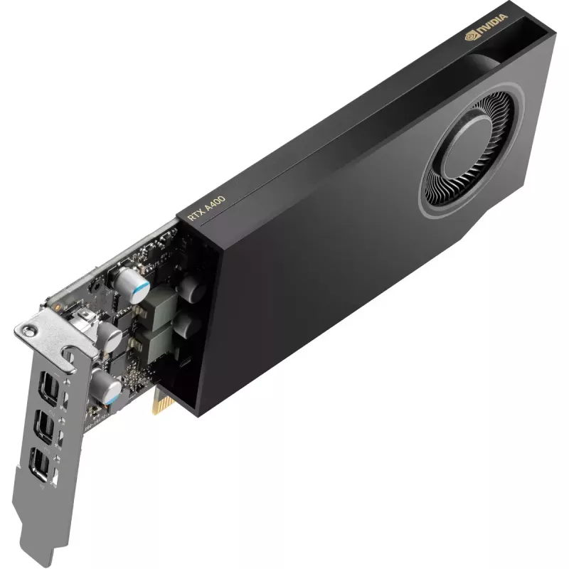 HP NVIDIA RTX A400 4GB GDDR6 näytönohjain, 4x Mini DisplayPort (9U277AA)