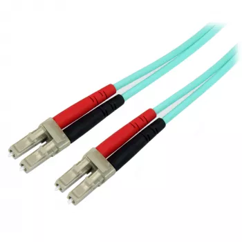 StarTech.com 10 m LC/UPC - LC/UPC OM3 monimuotokuitu-kaapeli, täysduplex 50/125 µm zipcord-kaapeli, 100G, alhainen vaimennus, LSZH kuitu-jumperkaapeli