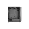 Aerocool Interstellar-G-BK-v1 Midi Tower -tietokonekotelo, ATX/Micro-ATX/Mini-ITX, ARGB, karkaistu lasi, musta