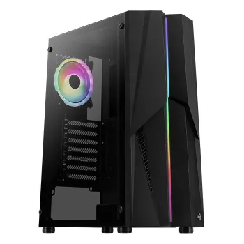 Aerocool Mecha-G-BK-v2 Midi Tower musta
