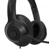Targus AEH102GL kuulokemikrofoni johdollinen panta puhelut/musiikki USB Type-A musta
