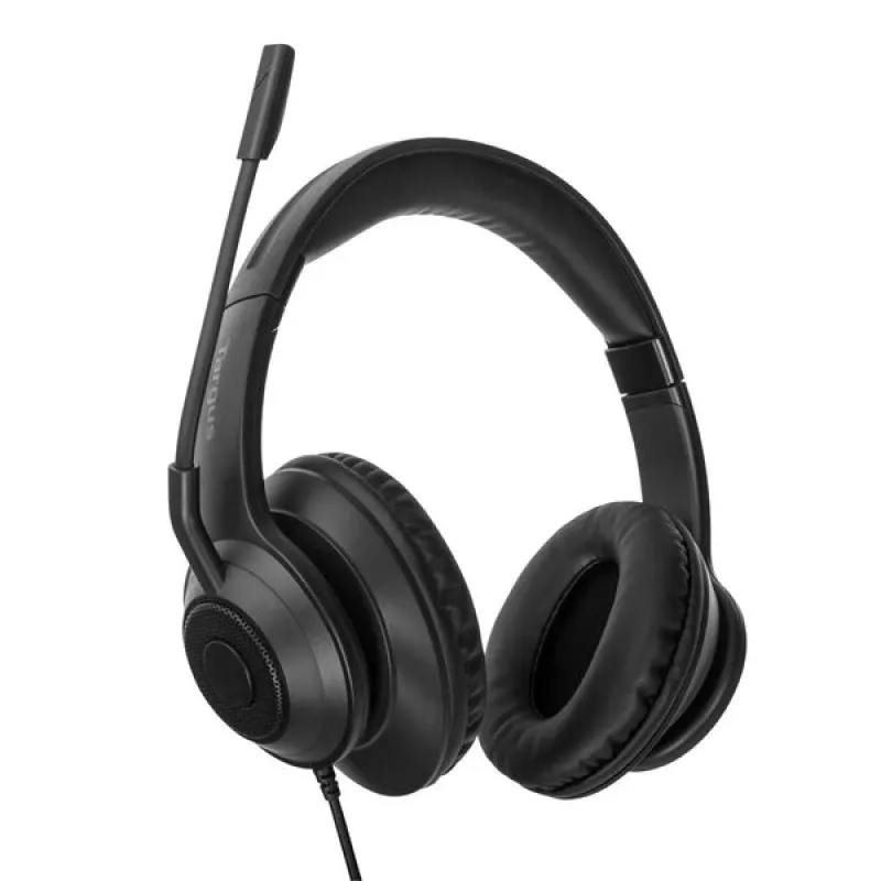 Targus AEH102GL kuulokemikrofoni johdollinen panta puhelut/musiikki USB Type-A musta