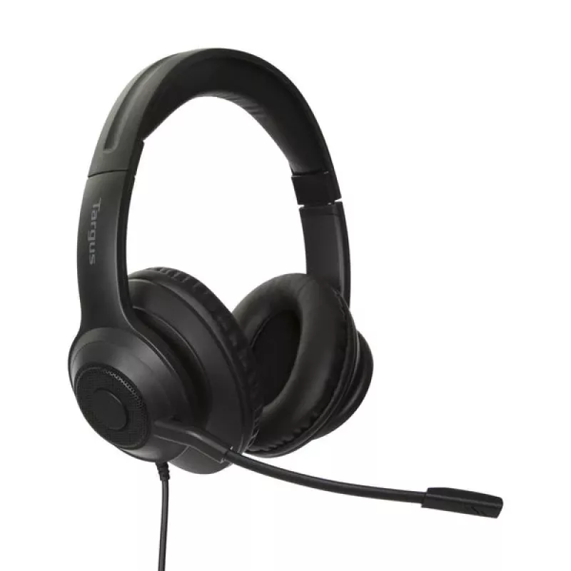 Targus AEH102GL kuulokemikrofoni johdollinen panta puhelut/musiikki USB Type-A musta