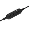Targus AEH102GL kuulokemikrofoni johdollinen panta puhelut/musiikki USB Type-A musta