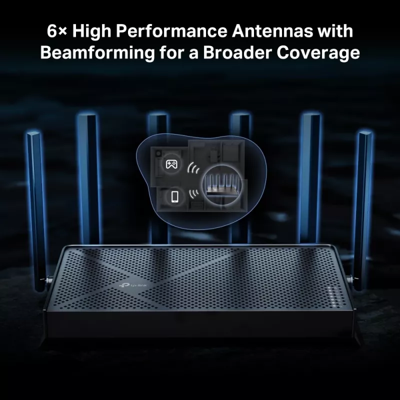 TP-Link Archer BE400 WLAN-reititin 2.5 Gigabit Ethernet Dual-Band (2,4 GHz / 5 GHz) musta