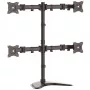 StarTech.com neljän näytön pöytäteline – nivelletty, vapaasti seisova, 8 kg, 33 cm (13 tuumaa), 68,6 cm (27 tuumaa), 100 x 100 mm, musta