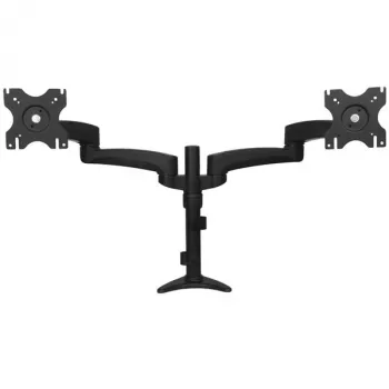 StarTech.com kaksoisnäytön pöytäteline - säädettävä, puristin, 13,6 kg, 30,5 cm (12 tuumaa), 61 cm (24 tuumaa), 100 x 100 mm, musta