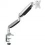 StarTech.com pöytänäyttökiinnike - raskas ergonominen VESA-näyttökiinnike - yksittäinen 9 kg näyttö - täysin liikkuva, korkeussäädettävä, nivelletty - alumiini - pöytäpuristin/pöytäläpivienti - hopea