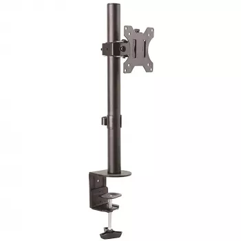 StarTech.com yksittäisnäytön pöytäteline – tukeva pylväskiinnitys yhdelle näytölle, jopa 8 kg, VESA-yhteensopiva – ergonominen, korkeussäädettävä näyttökiinnike – pöytäpuristin/pöytäläpivienti