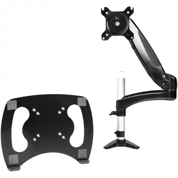 StarTech.com pöytäkiinnike kannettaville tietokoneille – täysin liikkuva nivelvarsi kannettavalle tietokoneelle tai yksittäiselle 34 tuuman näytölle – VESA-kiinnityslevy kannettaville tietokoneille – ergonomisesti säädettävä kannettavan tietokoneen teline – pöytäpuristin