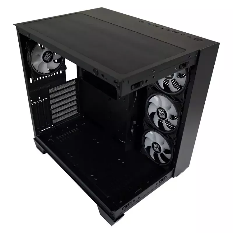 PC-kotelo LC-Power 809B Midi Tower musta