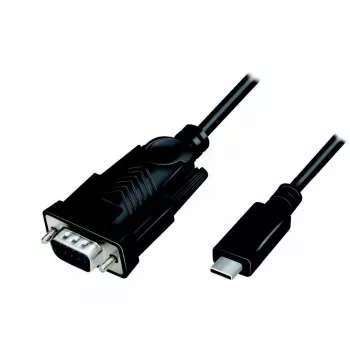 LogiLink AU0051A videokaapelisovitin 1,2 m USB-C VGA D-Sub musta