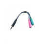 Microconnect AUDALS015 audiokaapeli 0,25 m 3,5 mm 2 x 3,5 mm musta