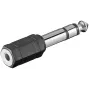 Kaapelisovitin Microconnect AUDANR 6,3 mm 3,5 mm musta