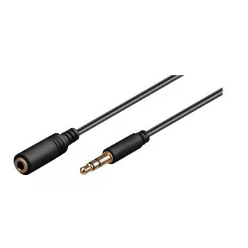 Microconnect AUDLG5G audiokaapeli 5 m 3,5 mm musta