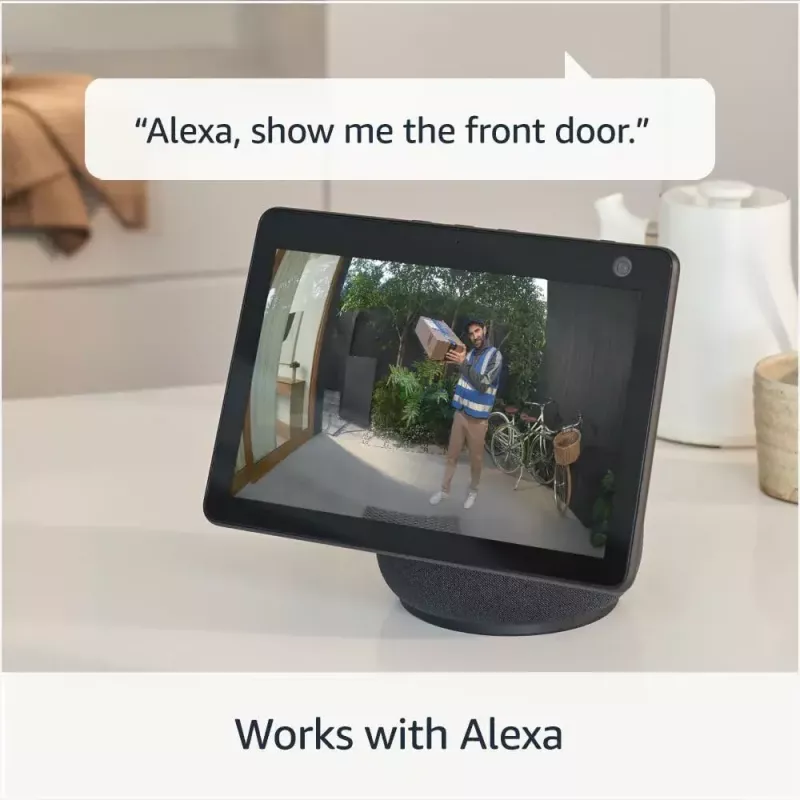 Amazon Ring Battery Video Doorbell Pro B0B2BNM4PV älykäs videoovikello, Wi-Fi, HD+-video, yönäkö, kaksisuuntainen ääni
