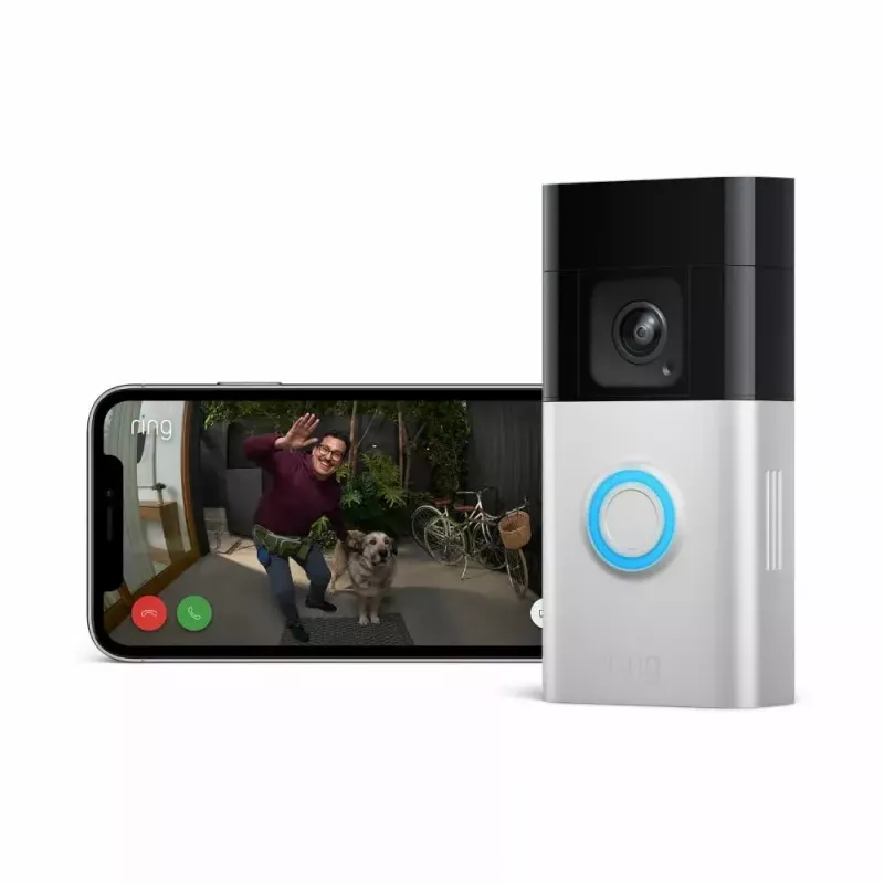 Amazon Ring Battery Video Doorbell Pro B0B2BNM4PV älykäs videoovikello, Wi-Fi, HD+-video, yönäkö, kaksisuuntainen ääni