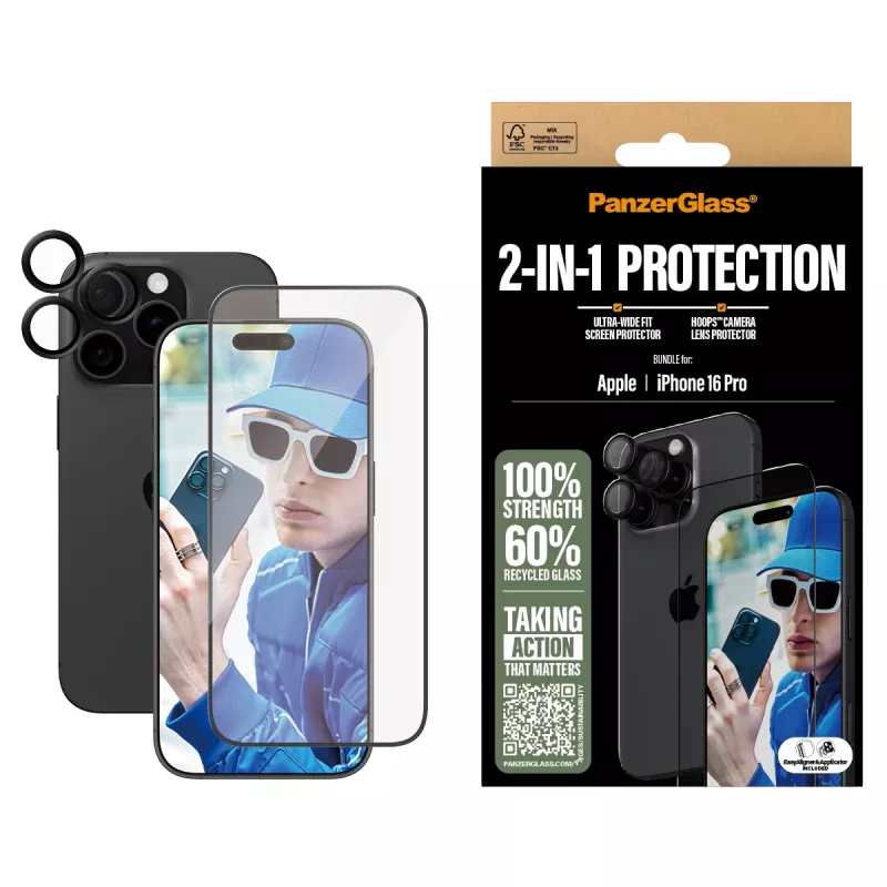 PanzerGlass 2-in-1-pakkaus iPhone '24 6.3