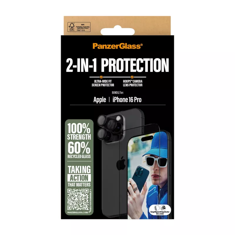 PanzerGlass 2-in-1-pakkaus iPhone '24 6.3