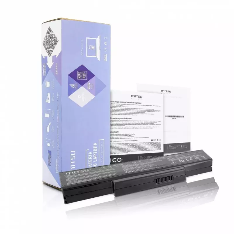 Mitsu BC/AS-K72 akku Asus K72 K73 N73 X77 -kannettaville, 4400 mAh, 48 Wh, 10,8-11,1 V