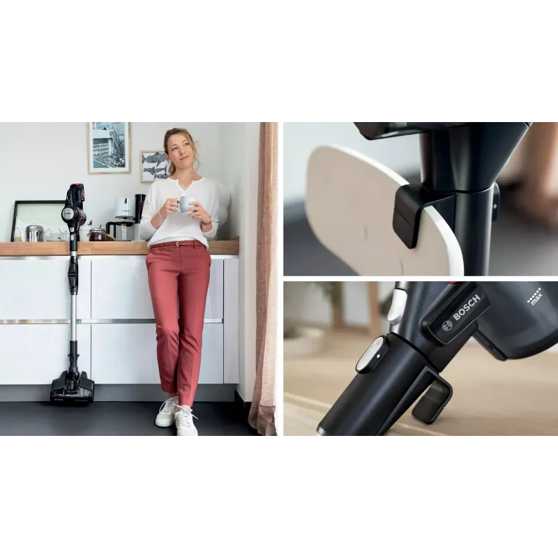 Bosch BCS712XXL varsi-imuri/sähköharja akku kuiva pussiton 0,3 L musta 3 Ah