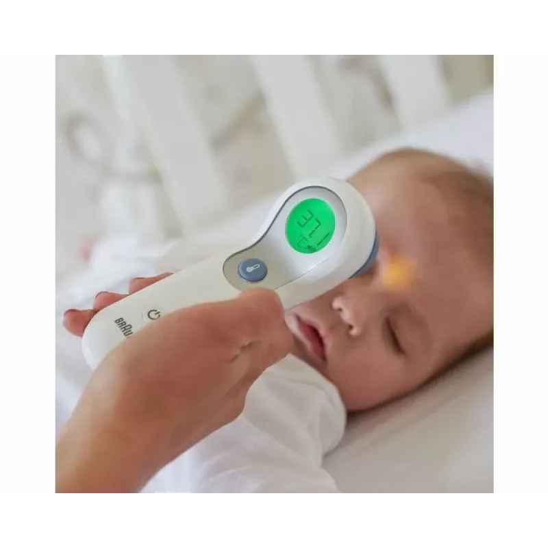 Braun BNT300WE digitaalinen kuumemittari kaukoanturimittari valkoinen otsa painikkeet