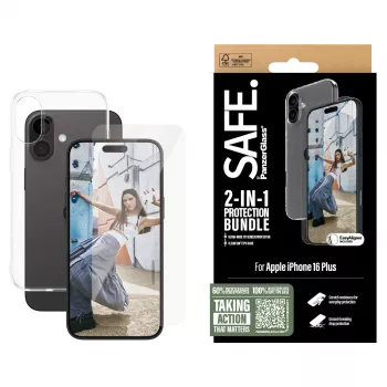 PanzerGlass SAFE. by ® 2-in-1-suojapaketti iPhone '24 6,7 tuuman