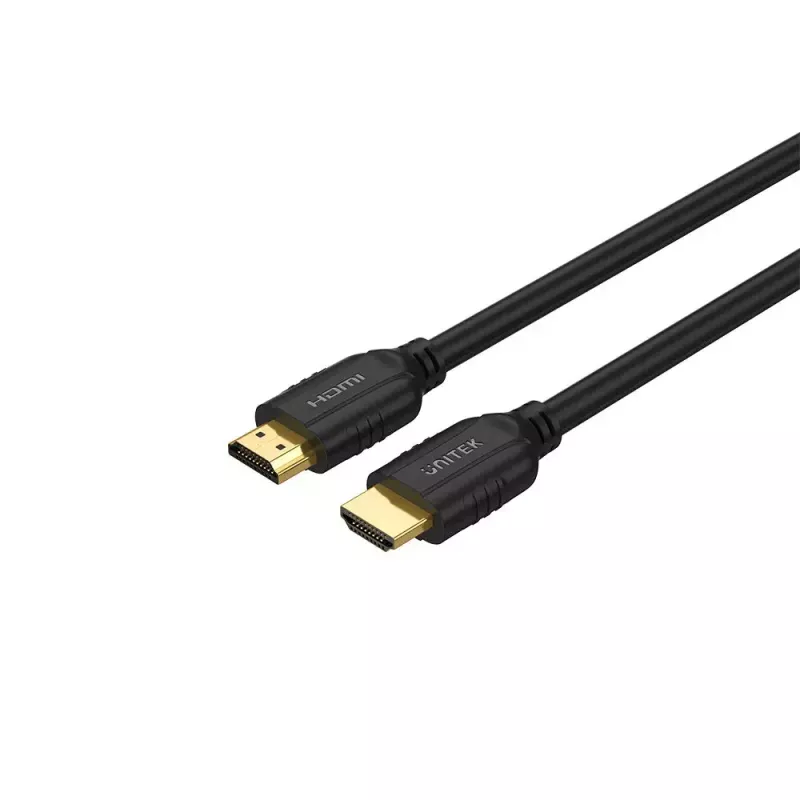 HDMI-kaapeli Unitek C11079BK-10M — 10 m, HDMI Type-A - Type-A, musta, tukee jopa 4096×3112