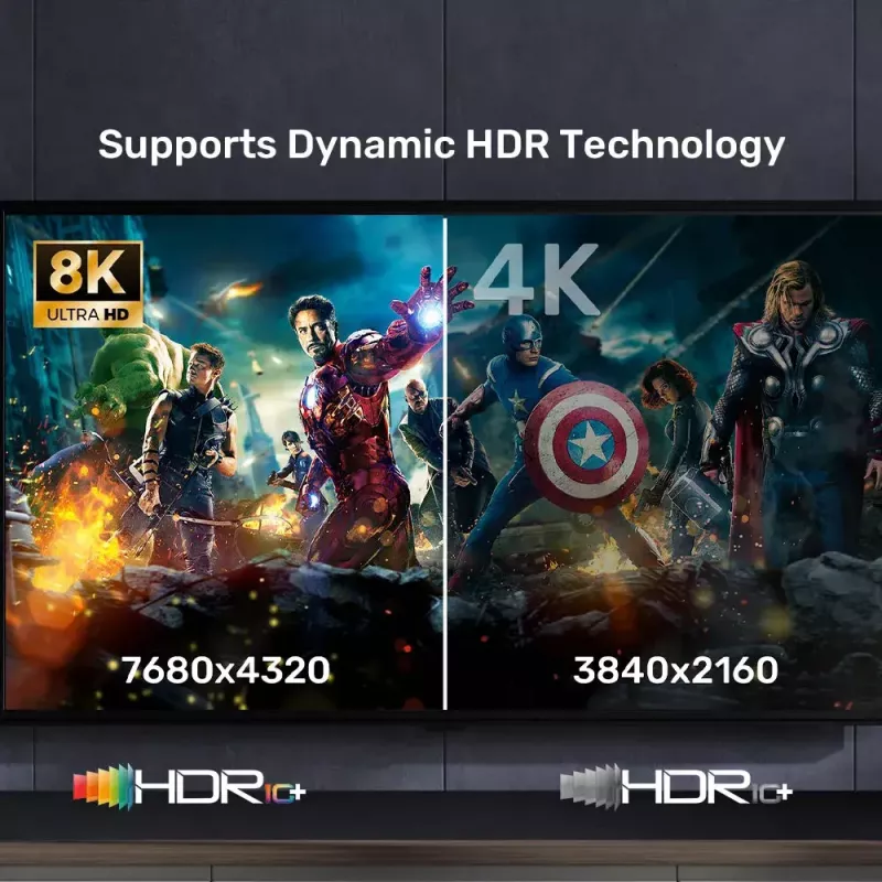 HDMI-kaapeli UNITEK C11086GY01-2M 2 m 48 Gbit/s ARC musta harmaa
