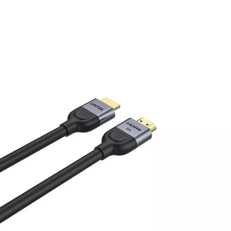 HDMI-kaapeli UNITEK C11086GY01-2M 2 m 48 Gbit/s ARC musta harmaa