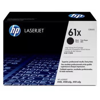 HP 61X High Yield musta alkuperäinen LaserJet-värikasetti 1 kpl