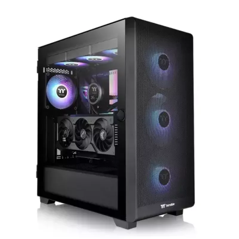 PC-kotelo Thermaltake S250 TG Midi Tower musta