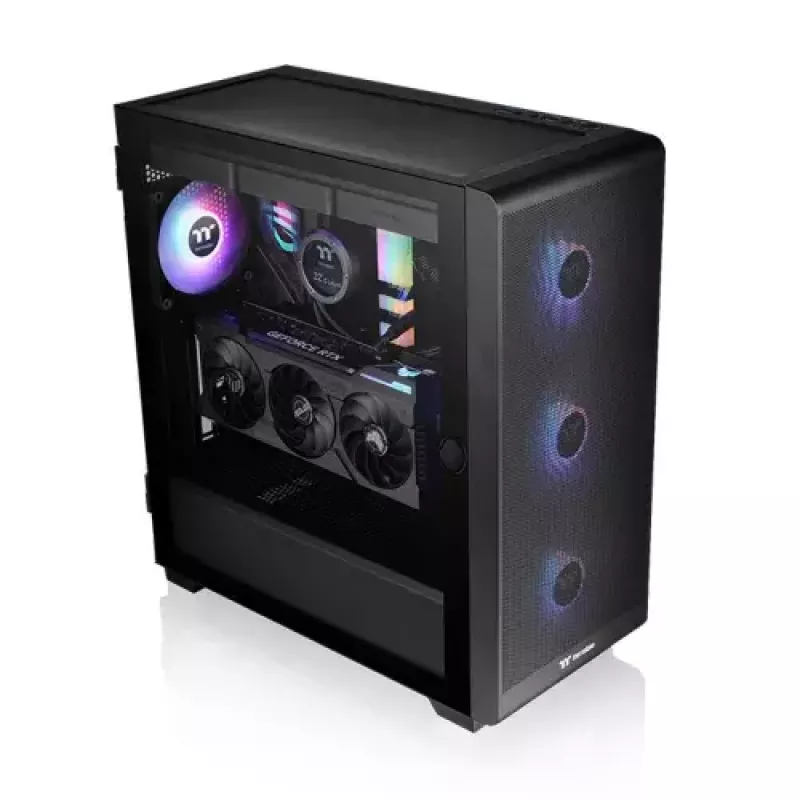 PC-kotelo Thermaltake S250 TG Midi Tower musta