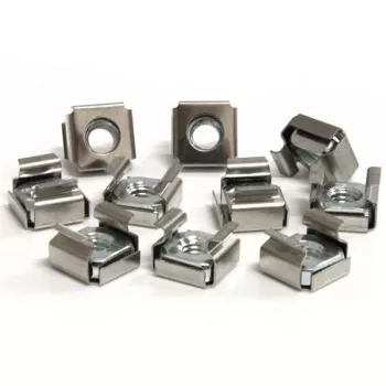 StarTech.com 50 kpl:n pakkaus M6 häkkimuttereita palvelinkaappiin, häkkimutteri, ruostumaton teräs, ruostumaton teräs, M6, CE, TAA, REACH, 215,5 g