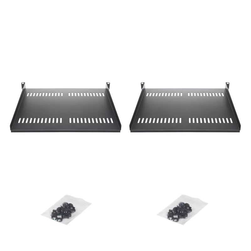 StarTech.com CABSHELF116V2PK 2 kpl 1U tuuletetut kaappihyllyt, syvyys 16 tuumaa