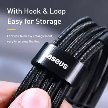 Baseus Cafule USB-kaapeli USB 2.0 2 m USB-C musta