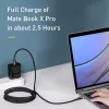 Baseus Cafule USB-kaapeli USB 2.0 2 m USB-C musta