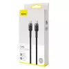 Baseus Cafule USB-kaapeli USB 2.0 2 m USB-C musta