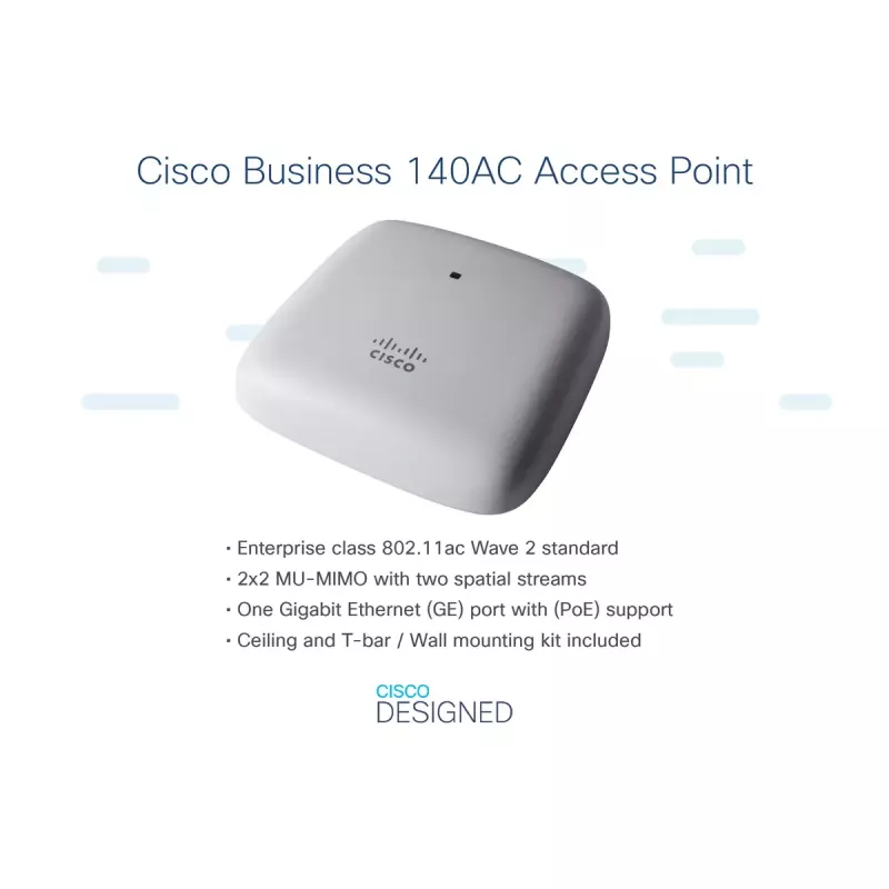 Tukiasema Cisco Business 140AC 2.4GHz 5GHz 802.11ac