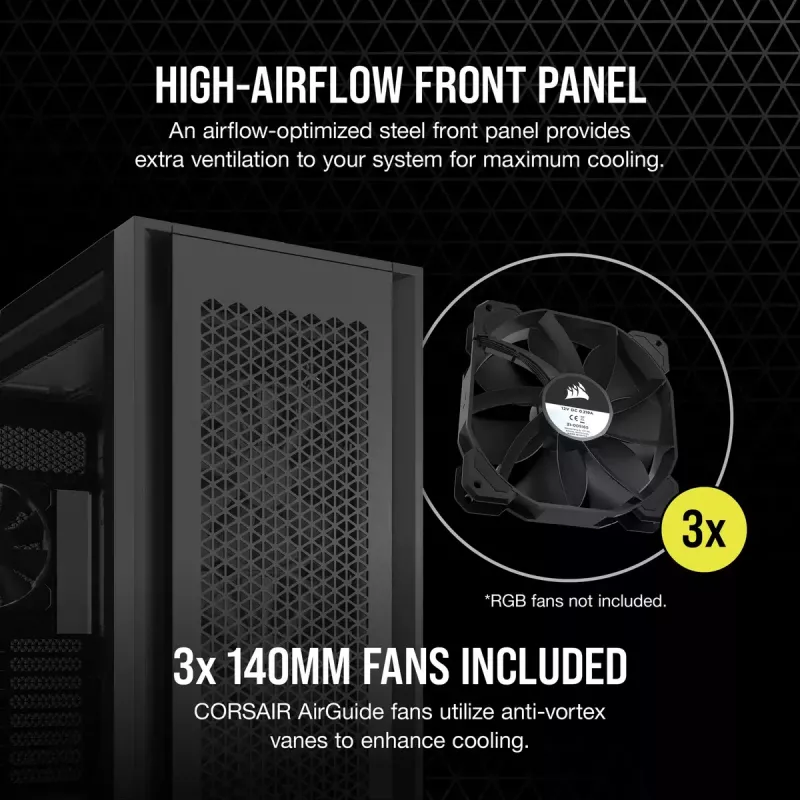 PC-kotelo Corsair 7000D Airflow Full Tower musta