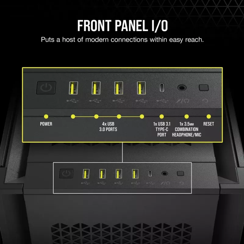 PC-kotelo Corsair 7000D Airflow Full Tower musta