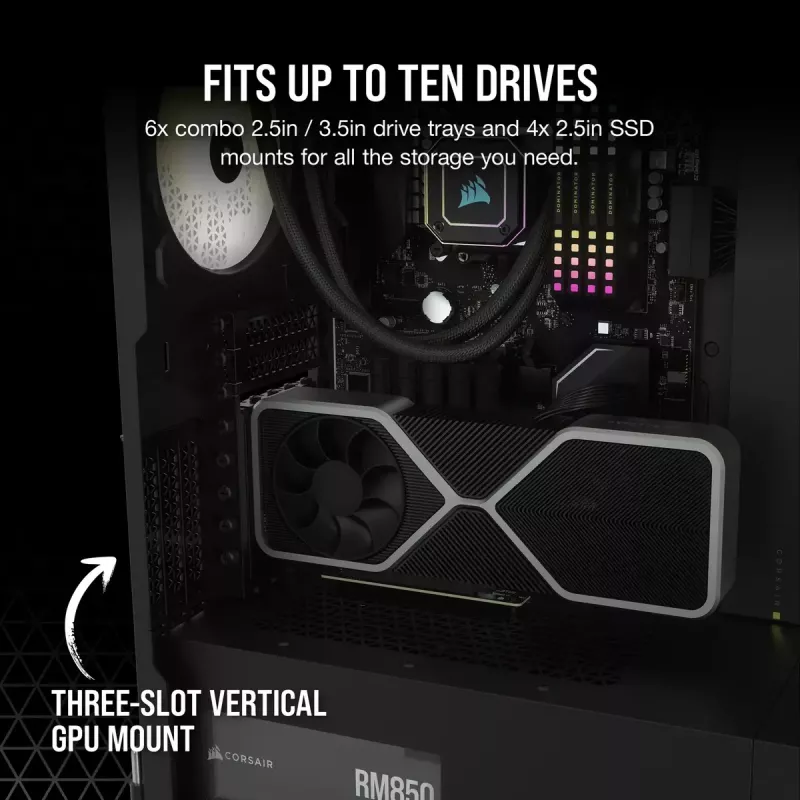 PC-kotelo Corsair 7000D Airflow Full Tower musta