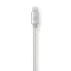 Nedis CCTB39940AL10 Lightning-kaapeli 1m alumiini 3,5 mm liitäntä